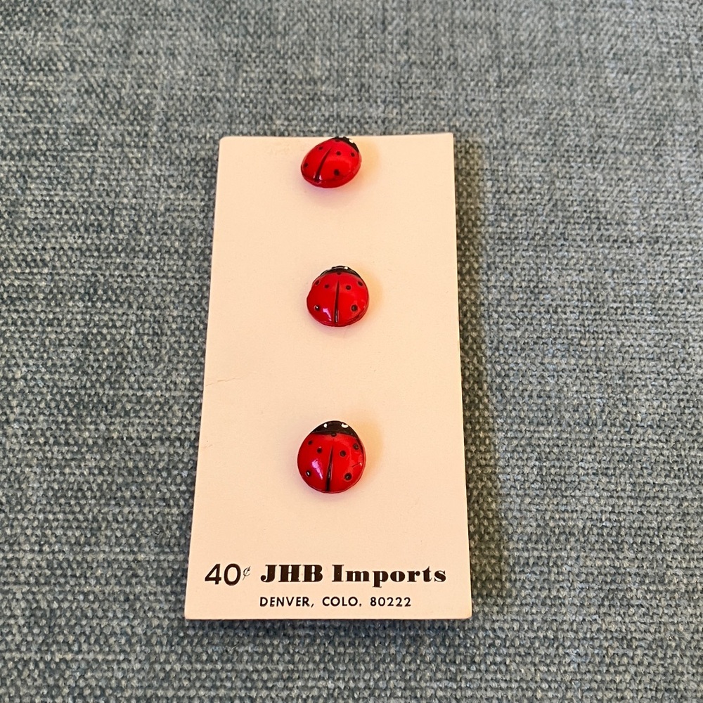 New JHB Imports Ladybug Buttons